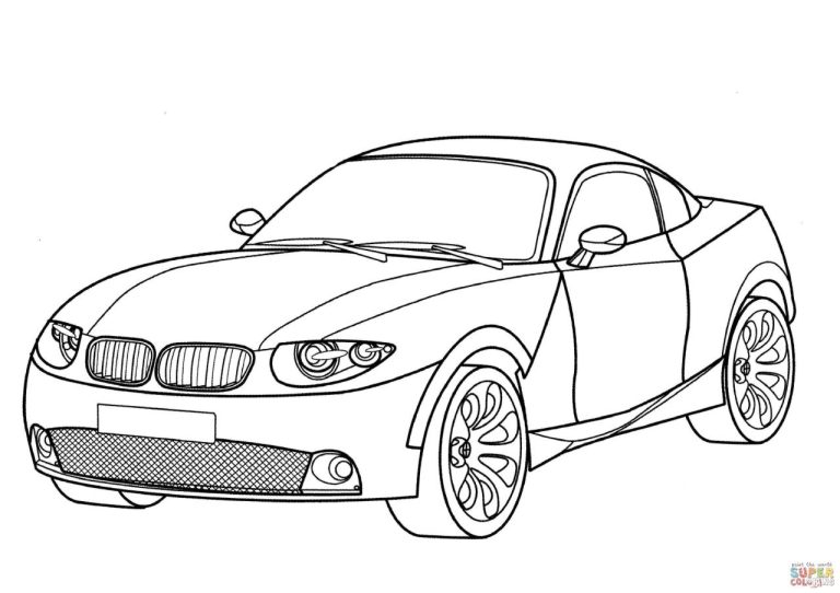 Car Colouring Pages Bmw
