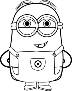 Bob The Minion Coloring Pages at Free printable