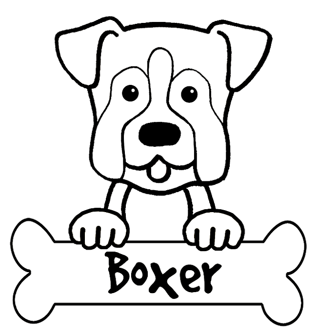 boxer puppy coloring pages Puppy coloring pages, Dog coloring page