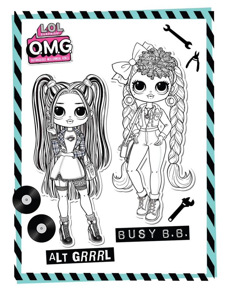 Lol Dolls Coloring Pages Omg