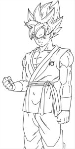 Promising Goku Super Saiyan 1 Coloring Pages Of Best Dragon Ball Z And