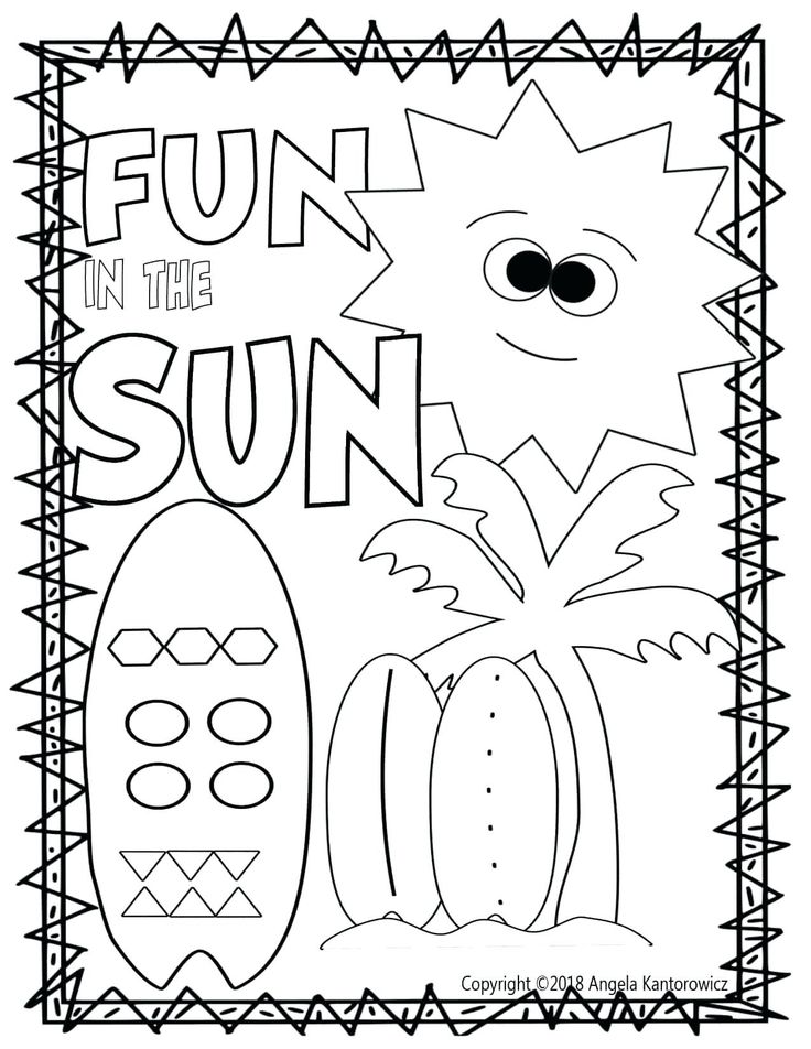 Coloring Pages Summer Theme