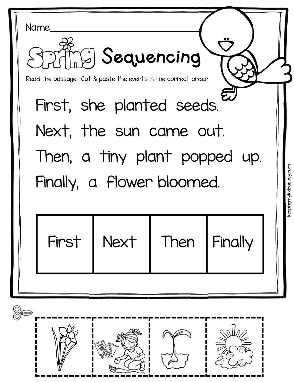 Preschool Sequencing Worksheets For Kindergarten