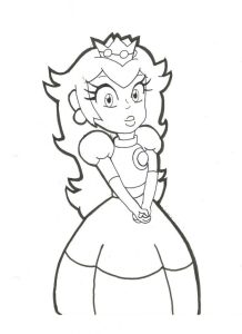 Free Princess Peach Coloring Pages For Kids Princess coloring pages