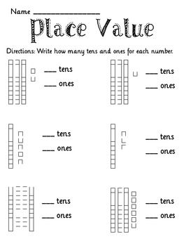 Grade 1 Tens And Ones Worksheets Pdf