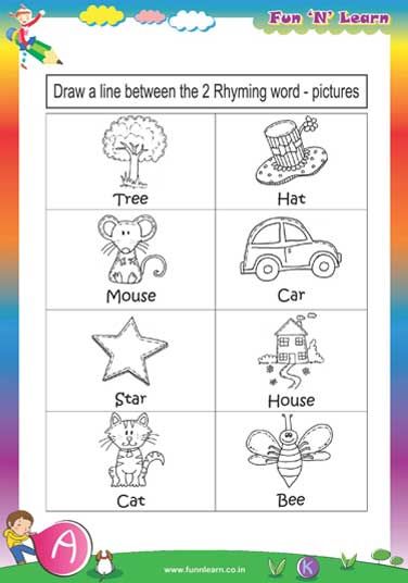Printable Kindergarten Ukg English Worksheets