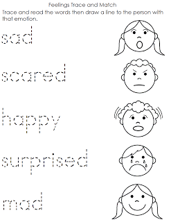 Toddler Emotions Worksheet For Preschool