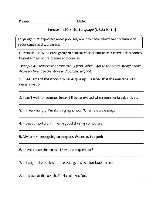 7th Grade Printable Capitalization Worksheets