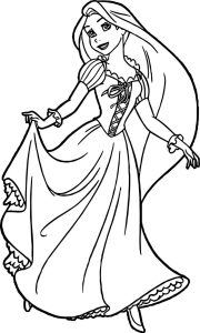 nice Rapunzel And Flynn Ready Coloring Page Disney princess coloring