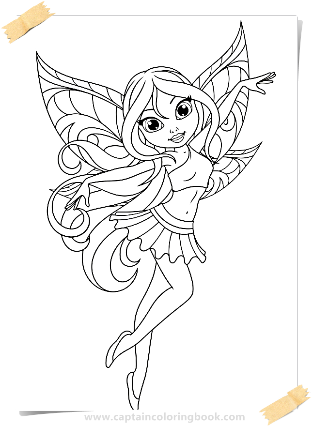 Fairies Coloring Pages Pdf