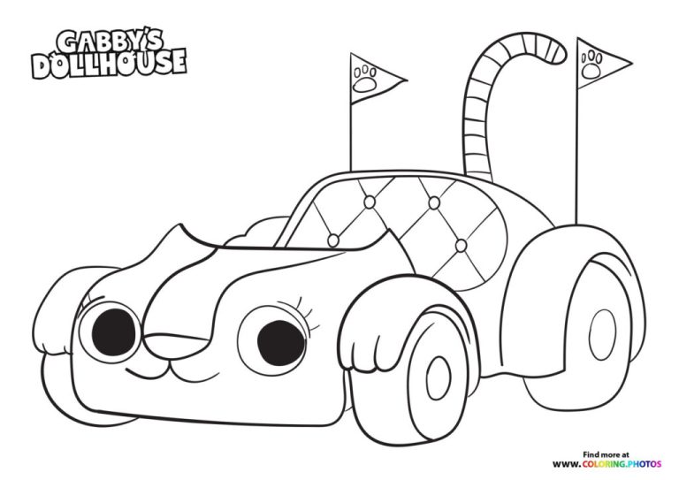 Catrat Gabby's Dollhouse Coloring Pages