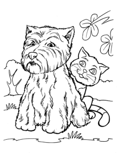 Employ Dog Coloring Pages for Your Children’s Creative Time