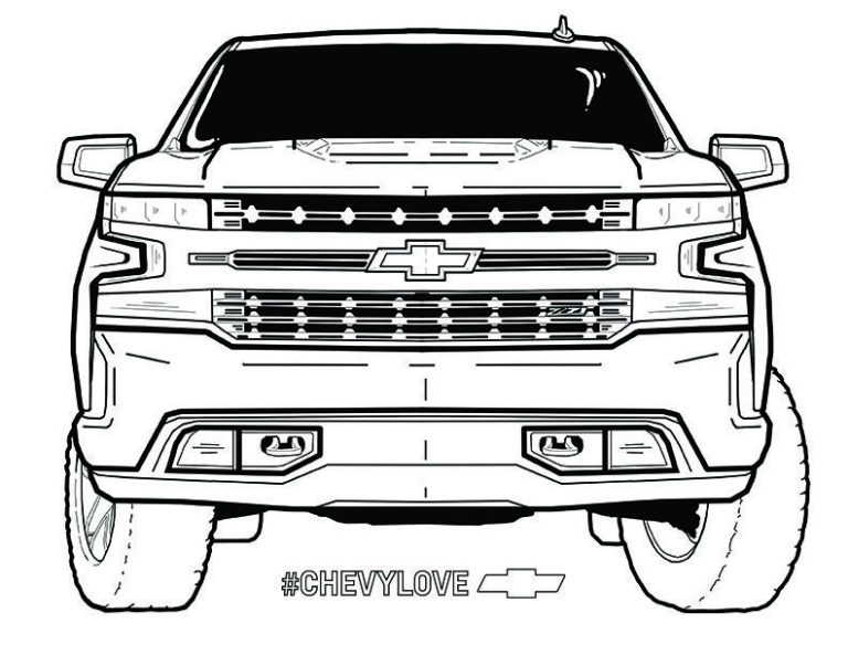 Chevrolet Car Coloring Pages