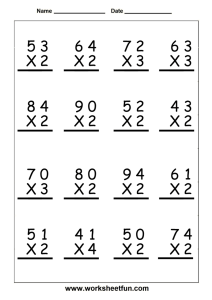 Multiplication Word Problems Grade 5 Worksheet Examples 5th grade