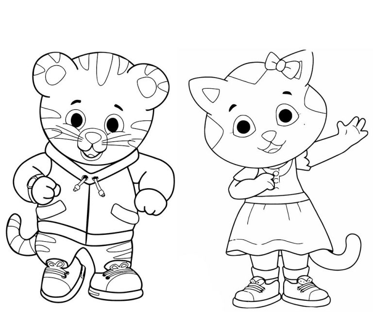 Daniel Tiger's Neighbourhood Colouring Pages
