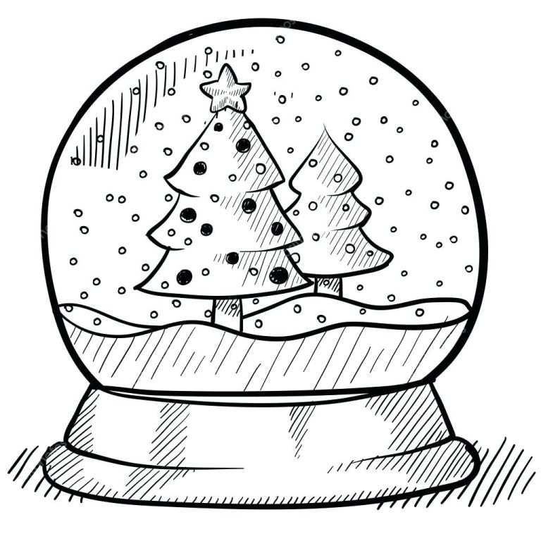 Snowball Coloring Page