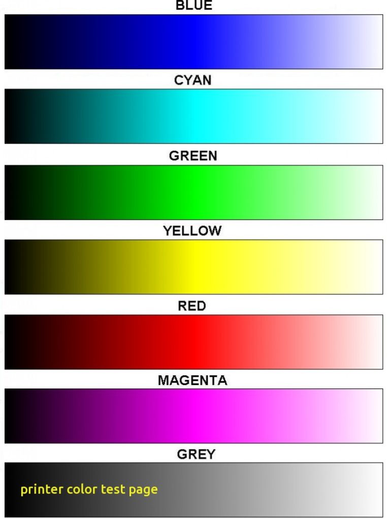 Best Color Printer Test Page