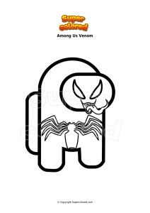 Coloring page Among Us Venom