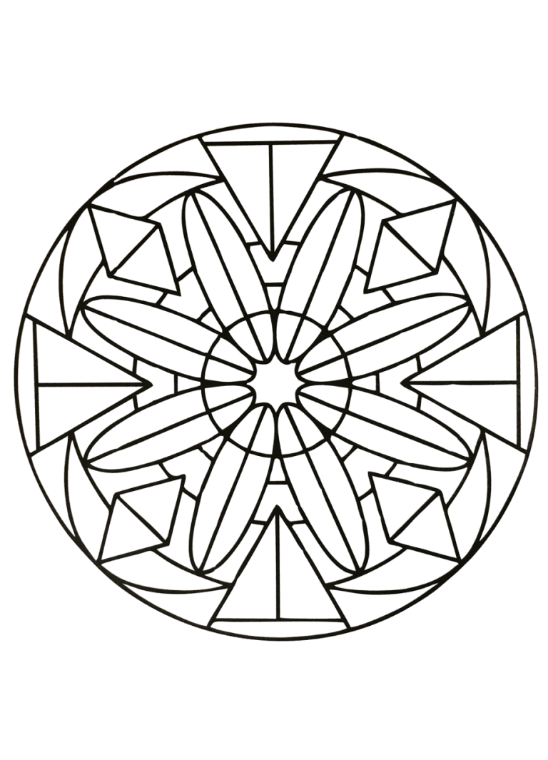 Mandalas Coloring Pages Easy