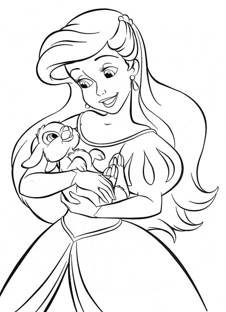 Printable Cute Princess Coloring Pages