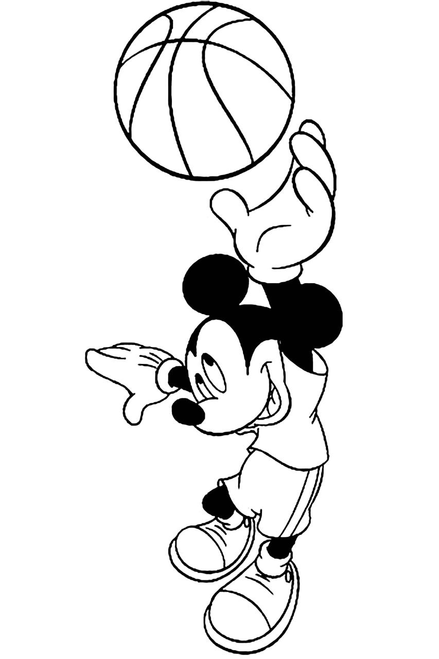 Basketball Coloring Pages Easy