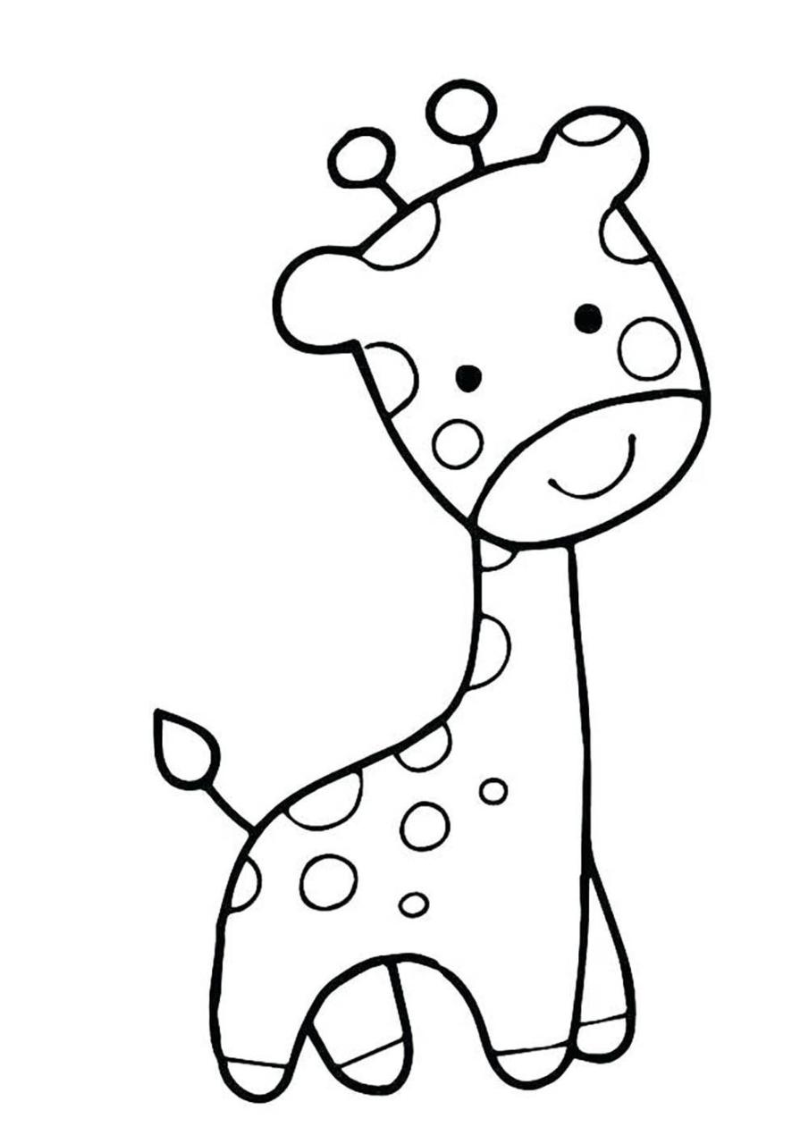 Giraffe Coloring Pages For Toddlers