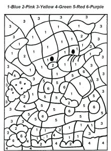 Coloring Pages With Number Codes at Free printable