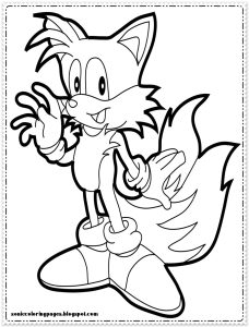 Coloring Sonic Hedgehog Pages