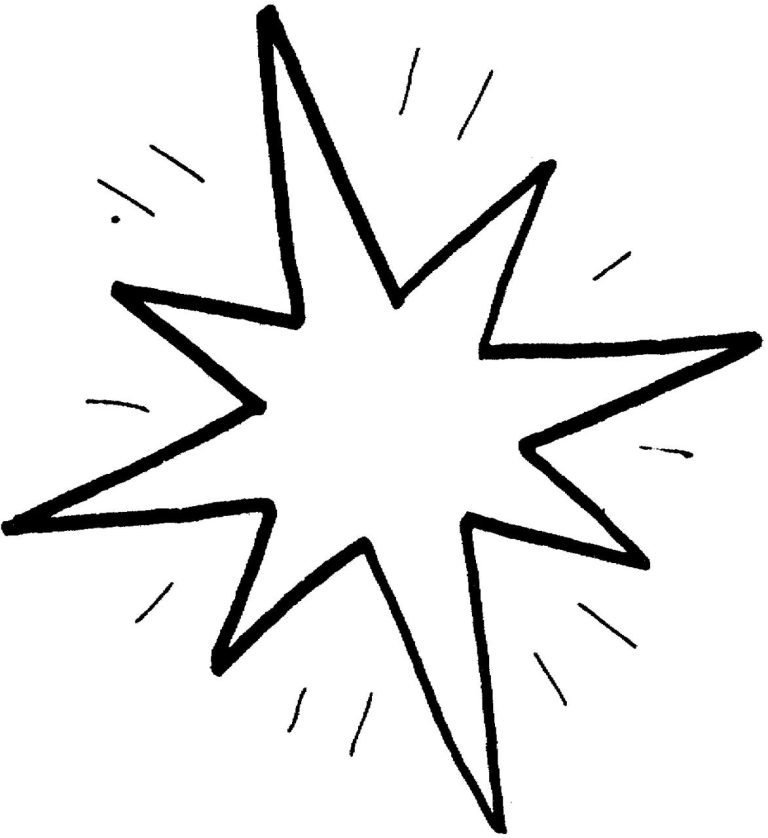 Star Colouring Pages Printable