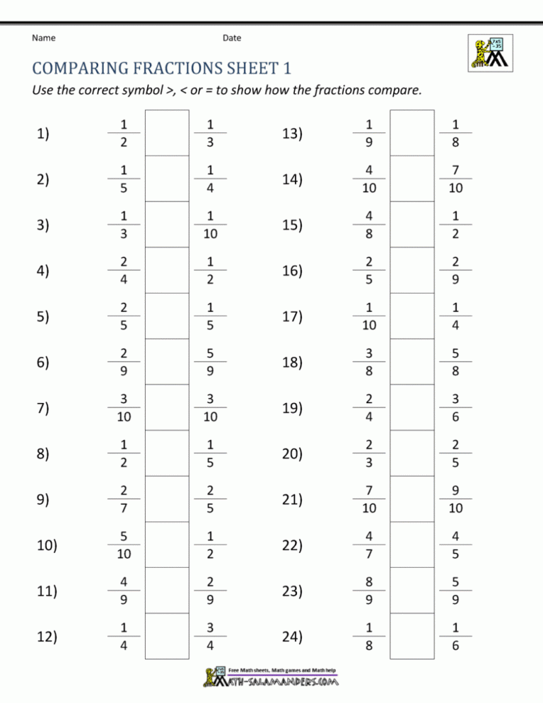 Adding Fractions With Different Denominators Worksheet Year 5