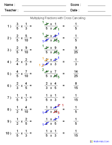 12 Best Images of Cross Number Math Worksheets Cross Multiplying
