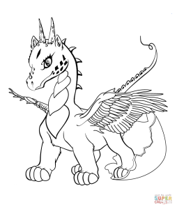 Baby Dragon coloring page Free Printable Coloring Pages