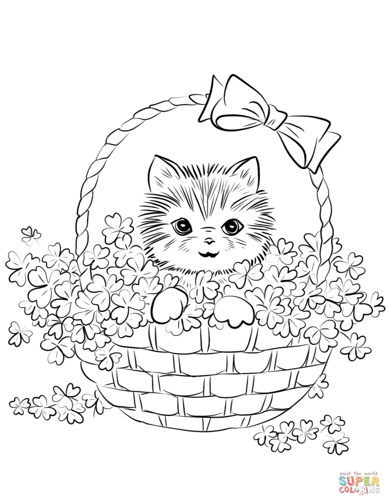 Coloring Pages Baby Kittens