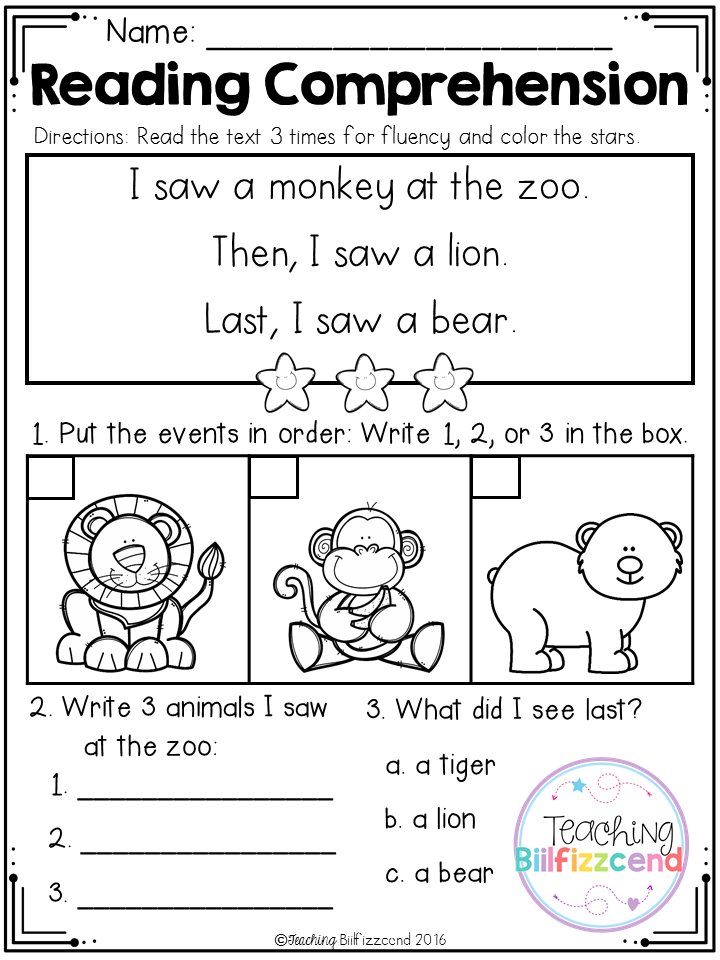 Kindergarten Free Sequencing Worksheets