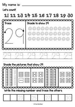 Rote Counting Worksheets For Preschoolers