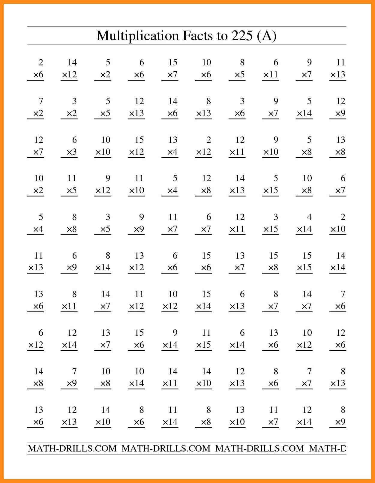 Multiplication Worksheets for Grade 5 Free Valid Grade Multiplication