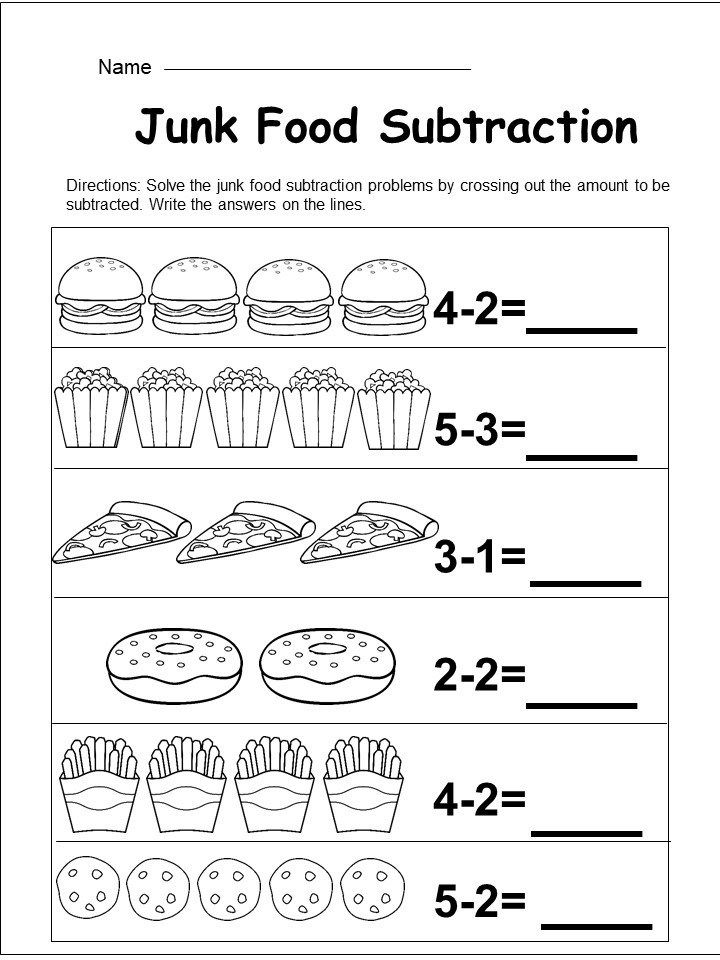 Addition And Subtraction Worksheets Kindergarten Free
