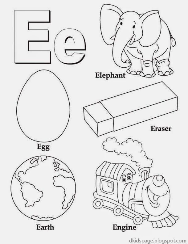 Printable Letter E Worksheets For Kindergarten