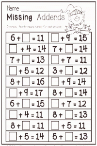 Christmas Math Worksheets For Middle School in 2020 First grade math