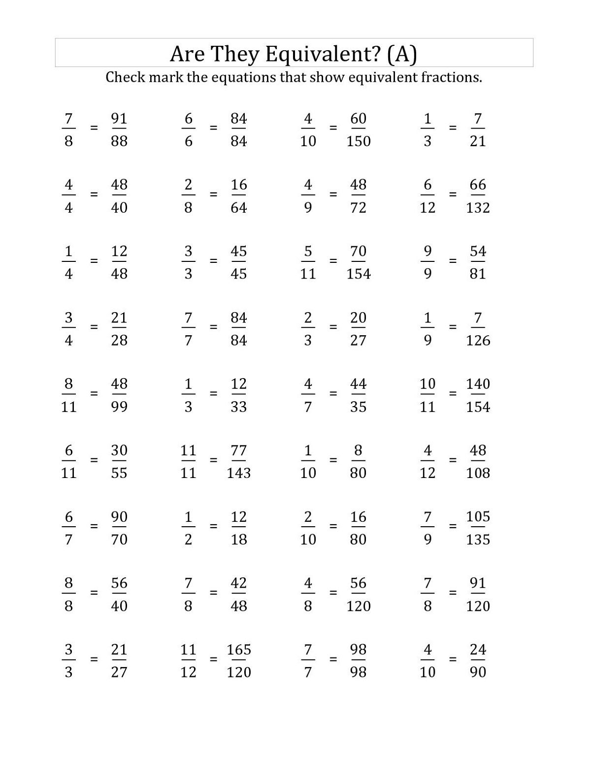6th Grade Worksheets to Print 6th grade worksheets, Fractions