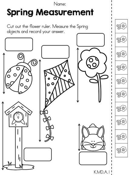 Measurement Height Worksheets For Kindergarten