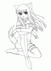 Free Printable Anime Coloring Pages Coloring Home