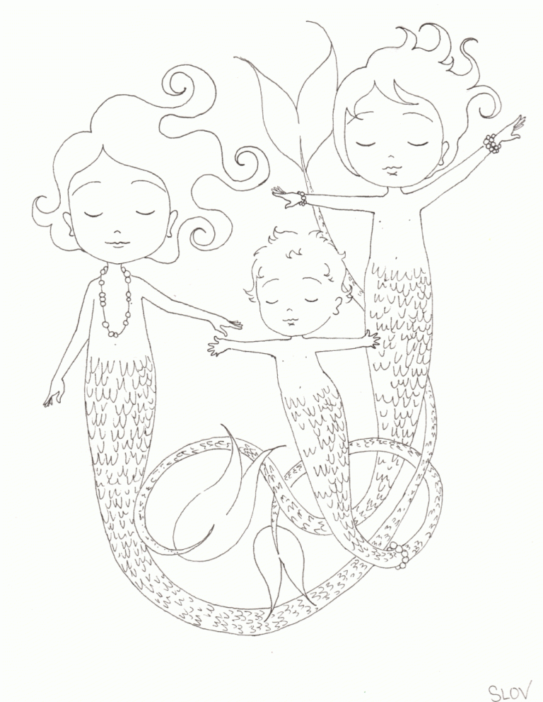 Mermaids Coloring Pages Online