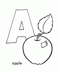 Preschool Coloring Pages Alphabet Coloring Home