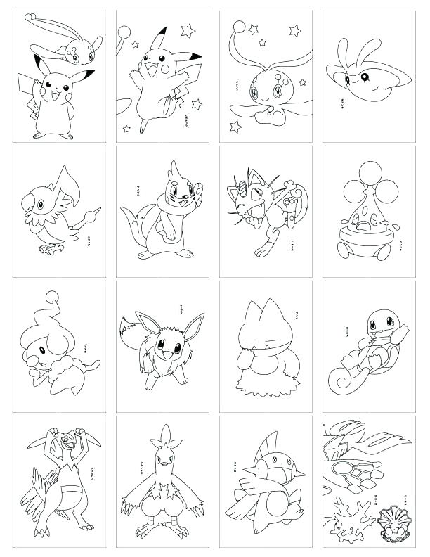Pokemon Card Coloring Pages Printable