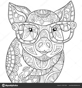Images pig with glasses Cute Pig Wearing Glasses Image Adults