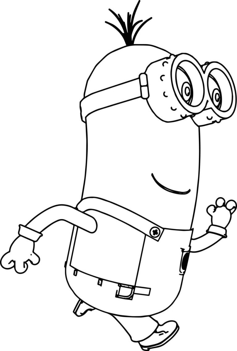 Minion Coloring Pages Kevin
