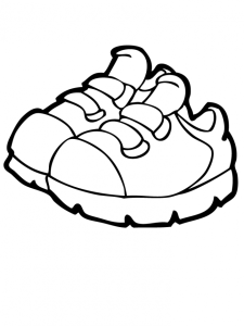 Coloring Pages Of Shoes Coloring Home