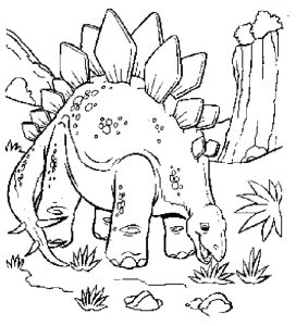 Dinosaur Coloring Pages with Names Pdf
