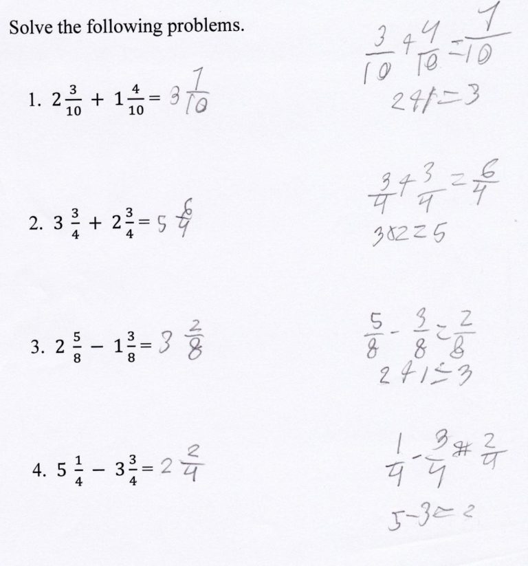 Adding Subtracting Multiplying And Dividing Fractions Worksheet 6Th Grade